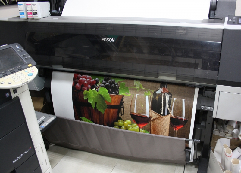 Процесс печати на холсте Epson Satin Canvas